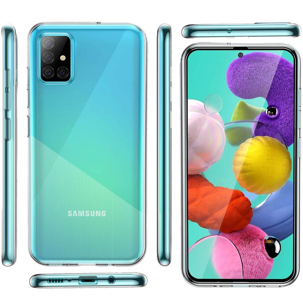 Clear Soft TPU Gel Protective Case For Samsung A51 